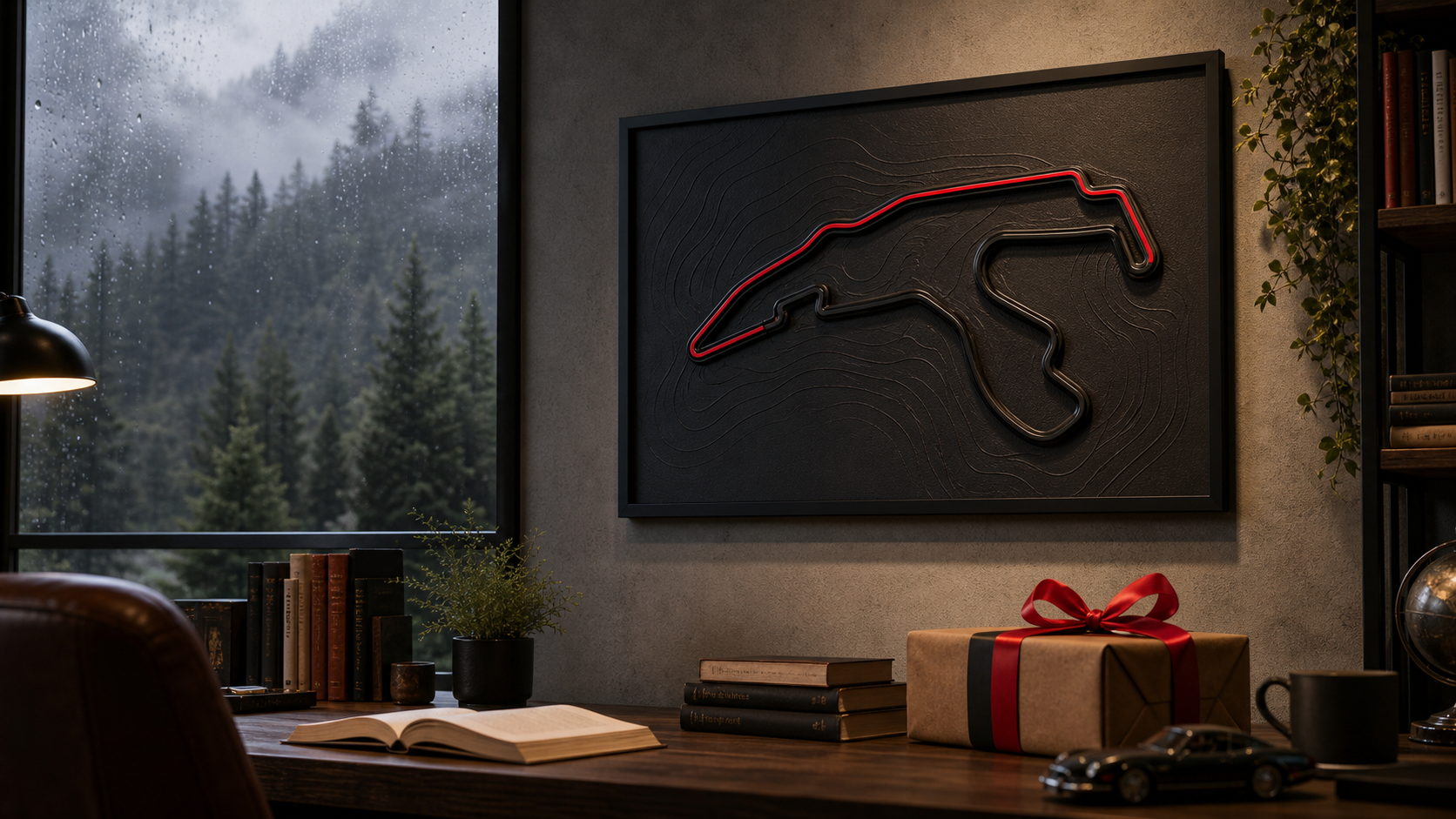 Cuadro Spa-Francorchamps Bélgica Fórmula 1 en estudio con ambiente elegante