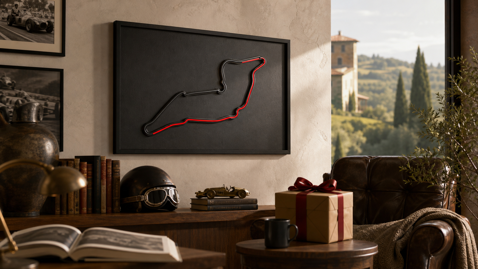 Cuadro de circuito Miami para decoracion F1 moderna